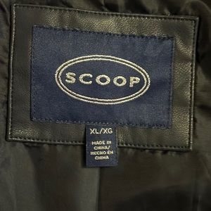 Ladies XL Navy Blue Vegan Leather